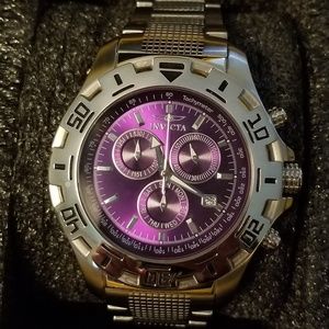 Invicta Men's 46mm Specialty Quartz Purple Chrono